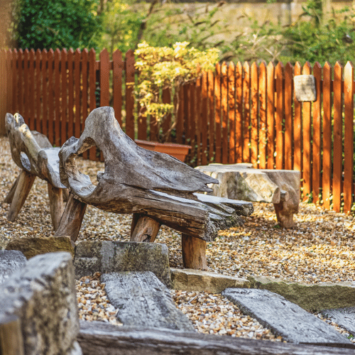Ian Mann & Son Funeral Service Outdoor Seating Area